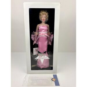 NEW Franklin Mint Marilyn Monroe Gentleman Prefer Blondes Vinyl 16in Doll NRFB